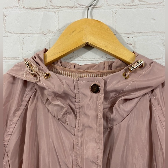 Ci Sono Original Light Pink Womens Size Large Hooded Rain Jacket - Picture 10 of 14